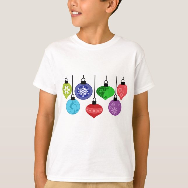 Camiseta Ornamentos del navidad (Anverso)
