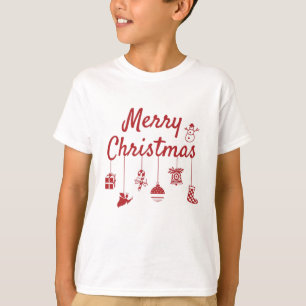 Camiseta Ornamentos navideños de Feliz