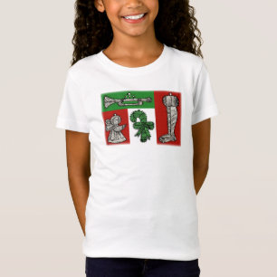 Camiseta Ornamentos Vintage de Navidad