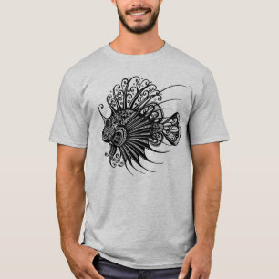 Camiseta Ornata de León Marino con Mandala Tribal 