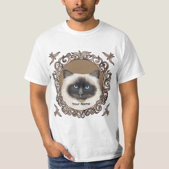 Camiseta Ornate Birman Cat  (Anverso)