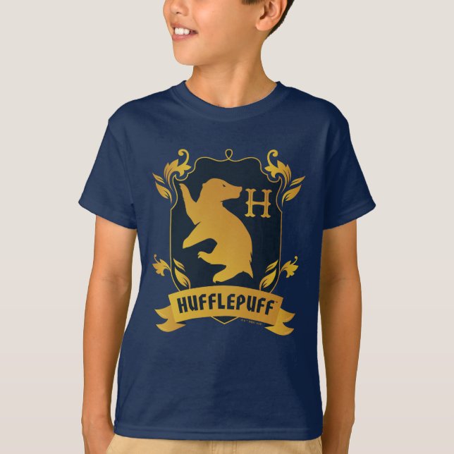 Camiseta Ornate HUFFLEPUFF™ House Escudo (Anverso)