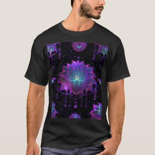 Camiseta Ornate Lotus Flower Seamless Symbol