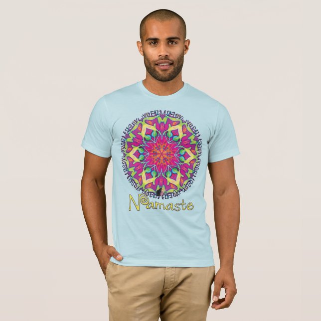 Camiseta Ornate Namaste Kaleidoscope T-shirt (Anverso completo)