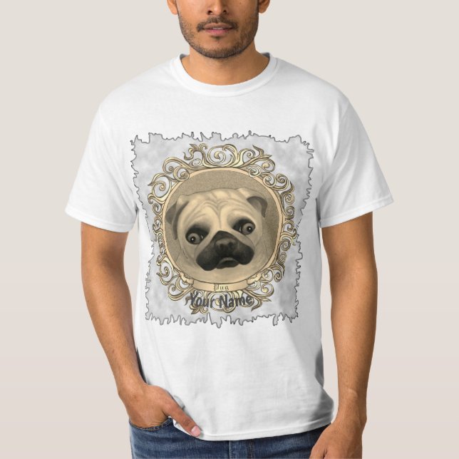 Camiseta Ornate Pug (Anverso)