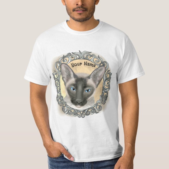 Camiseta Ornate Siamese Cat  (Anverso)