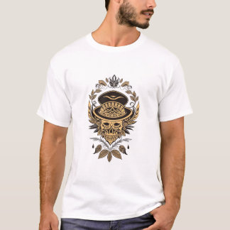 Camiseta Ornate Skull en diseño de Fedora