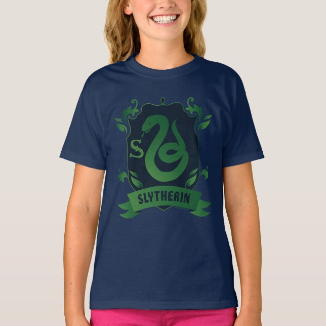 Camiseta Ornate SLYTHERIN™ House Escudo (Anverso)