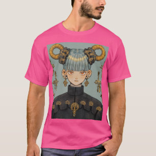 Camiseta Ornate Steampunk Fantasy Anime Chica