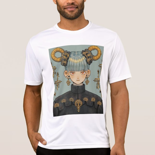 Camiseta Ornate Steampunk Fantasy Anime Chica (Anverso)