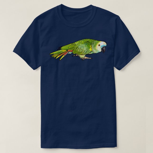 Camiseta Ornery Blue Fronzon Amazon Parrot (Diseño del anverso)