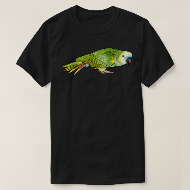 Camiseta Ornery Blue Fronzon Amazon Parrot 1 (Diseño del anverso)