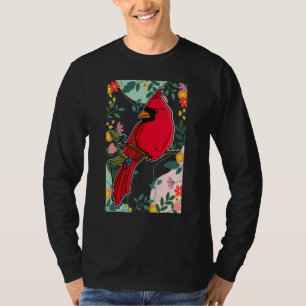 Camiseta Ornit del Jardín de Pájaros Rojos