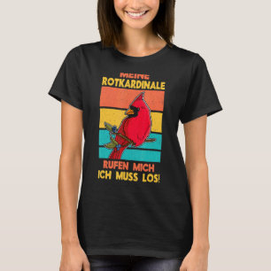 Camiseta Ornit del Jardín de Pájaros Rojos