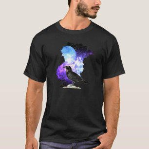Camiseta Ornitología De Raven Y De La Luna Nocturna