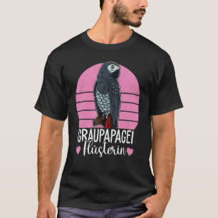Camiseta Ornitólogo biólogo de loros grises africano Birdw