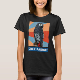 Camiseta Ornitólogo biólogo de loros grises africano Birdw