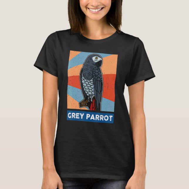 Camiseta Ornitólogo biólogo de loros grises africano Birdw (Anverso)