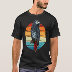 Camiseta Ornitólogo biólogo de loros grises africano Birdw
