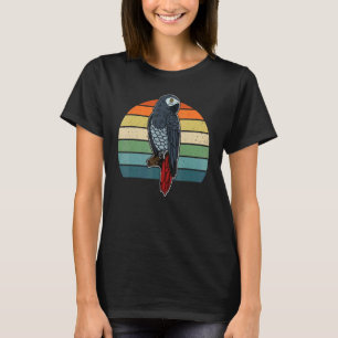 Camiseta Ornitólogo biólogo de loros grises africano Birdw