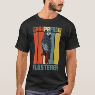 Camiseta Ornitólogo biólogo de loros grises africano Birdw