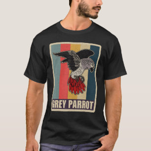 Camiseta Ornitólogo biólogo de loros grises africano Birdw