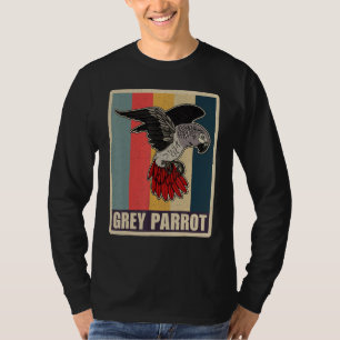 Camiseta Ornitólogo biólogo de loros grises africano Birdw