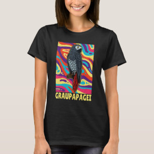Camiseta Ornitólogo biólogo de loros grises africano Birdw