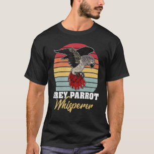 Camiseta Ornitólogo biólogo de loros grises africano Birdw