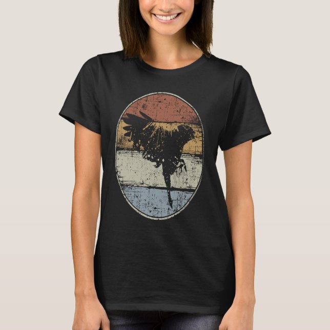 Camiseta Ornitólogo de la cosecha de aves Viendo las aves R (Anverso)