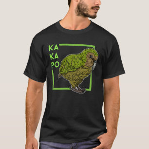 Camiseta Ornitólogo de observación de aves Kakapo