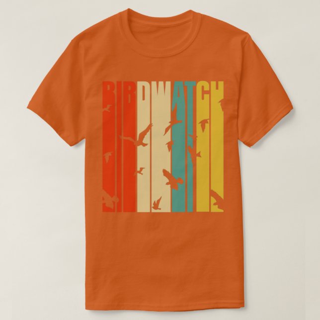 Camiseta Ornitólogo de observación de aves retro de aves (Diseño del anverso)