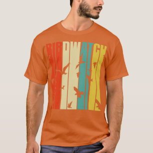 Camiseta Ornitólogo de observación de aves retro de aves