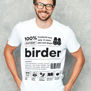 Camiseta Ornitólogo moderno para la observación de aves div