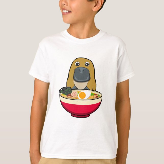 Camiseta Ornitorrinco y Ramen (Anverso)
