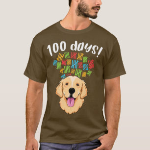 Camiseta Oro 100 días de Chica de disfraces escolares