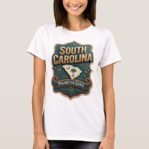 Camiseta Oro Afilado CAROLINA DEL SUR ESTADO DE PALMETTO