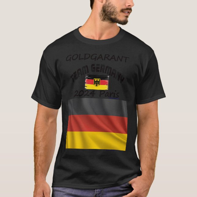 Camiseta Oro Alemania 2024 En París Para Juegos De Olimp (Anverso)