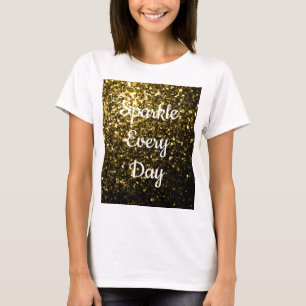 Camiseta Oro Amarillo brilla Brillo todos los días