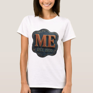 Camiseta Oro Artístico ME EST 1970 Diseño Moderno