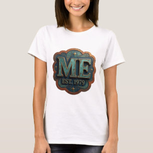 Camiseta Oro Artístico ME EST 1979 Diseño Moderno