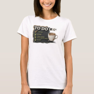 Camiseta Oro Atrevido y Hermoso CAFÉ TRABAJO CRIMEN VERDADE