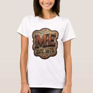 Camiseta Oro con filo ME EST 1973 Imprimir