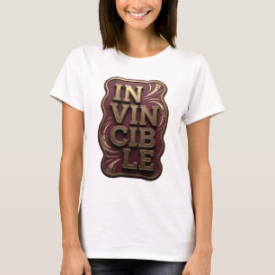 Camiseta Oro Cool IN VINCIBLE Diseño Personalizado
