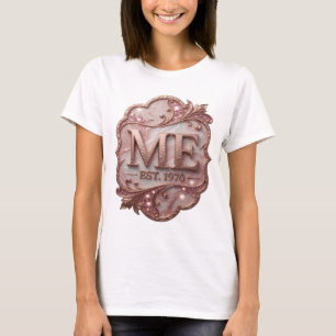 Camiseta Oro Cool ME EST 1970 Diseño Personalizado