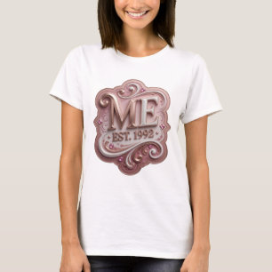 Camiseta Oro Cool ME EST 1992 Diseño Moderno