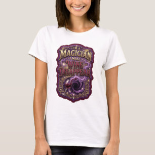 Camiseta Oro Cool SOY UN MAGO HAGO QUE EL VINO DESAPAREZCA