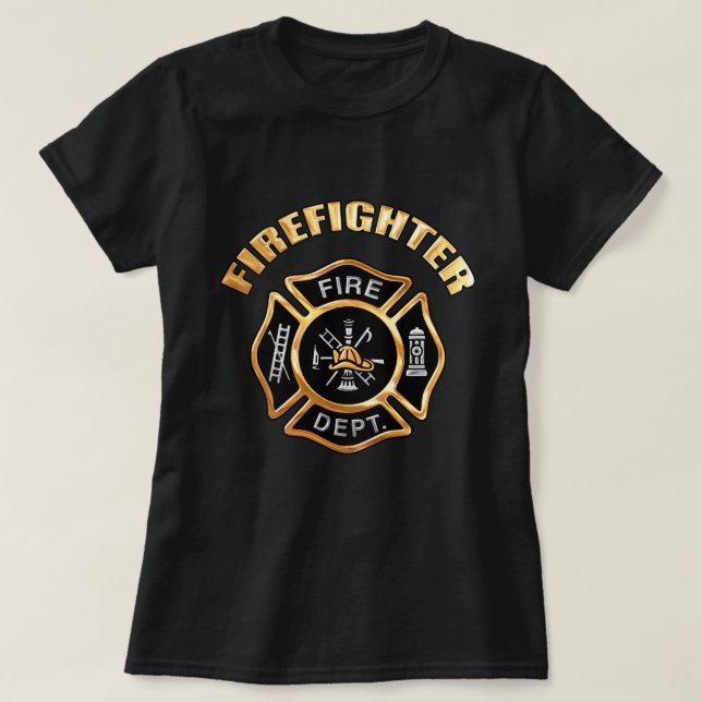 Camiseta Oro de bomberos (Diseño del anverso)