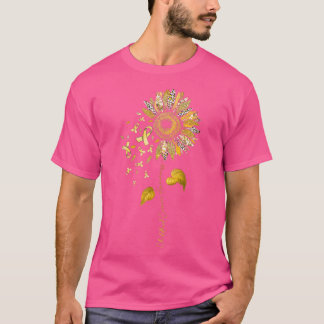 Camiseta Oro de Concienciación sobre el Cáncer en el Leopar