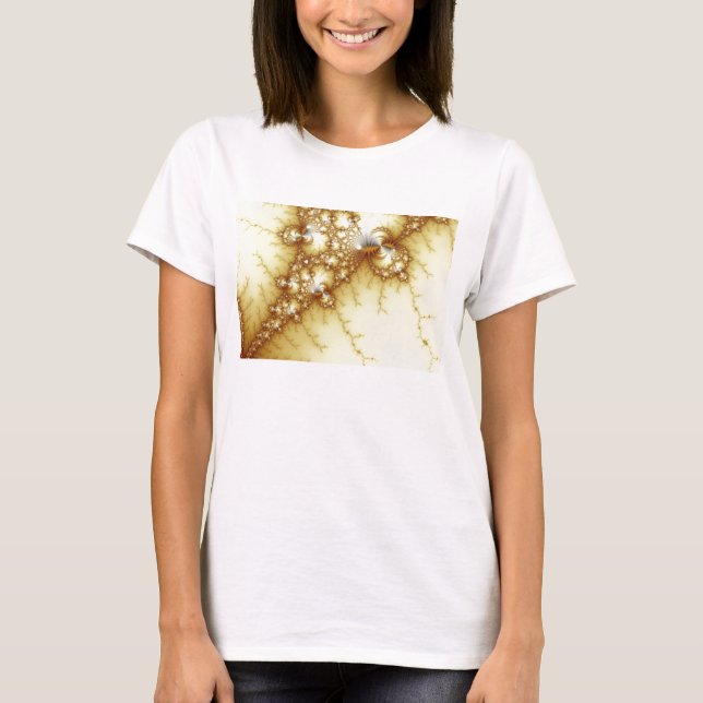 Camiseta Oro de los tontos - arte del fractal (Anverso)